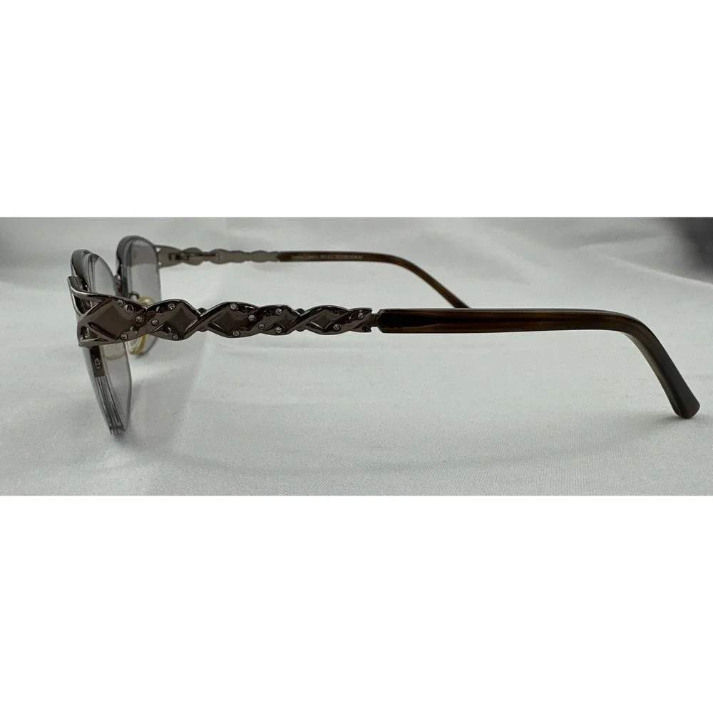 Sophia Loren's Beau Rivage 60 Eyeglasses Frame Women's Gunmetal Half‎ Rim 53-17